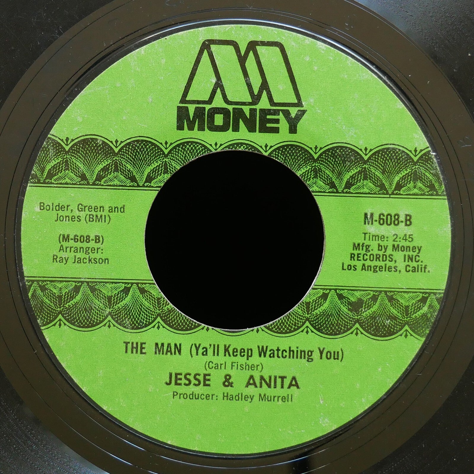 JESSE & ANITA Nickel To A Dime To.. / The Man 45 MONEY RECORDS M-608 Funk