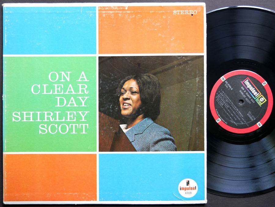 SHIRLEY SCOTT On A Clear Day LP IMPULSE! AS-9109 US 1972 Jazz Blues Jimmy Cobb