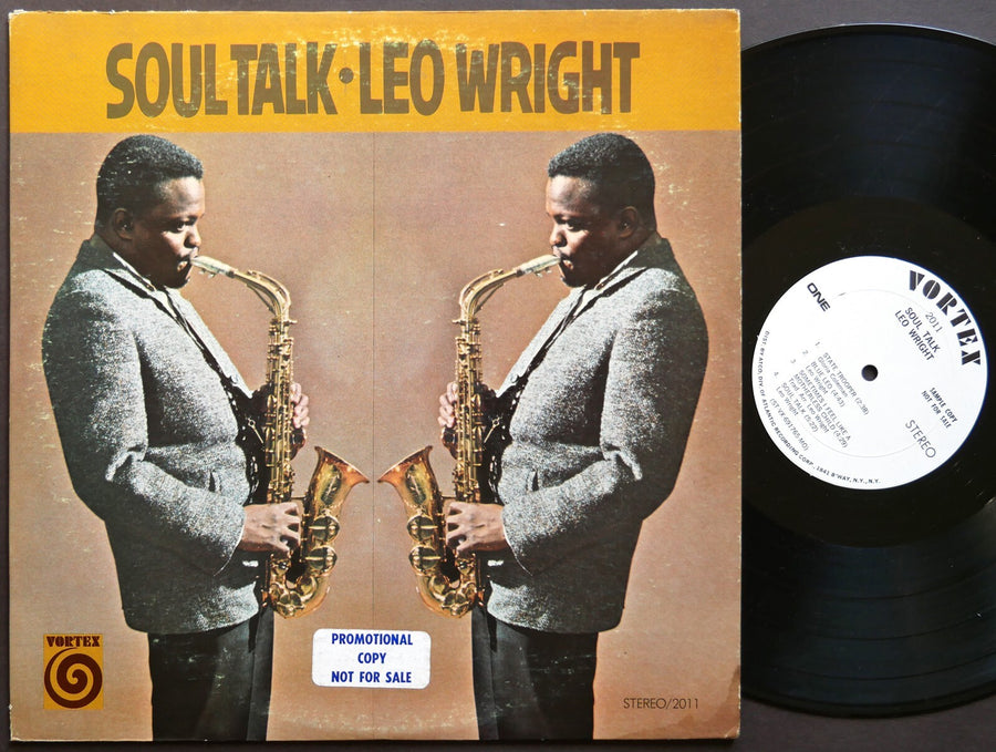 LEO WRIGHT Soul Talk LP VORTEX RECORDS 2011 US 1970 PROMO Jazz Kenny Burrell