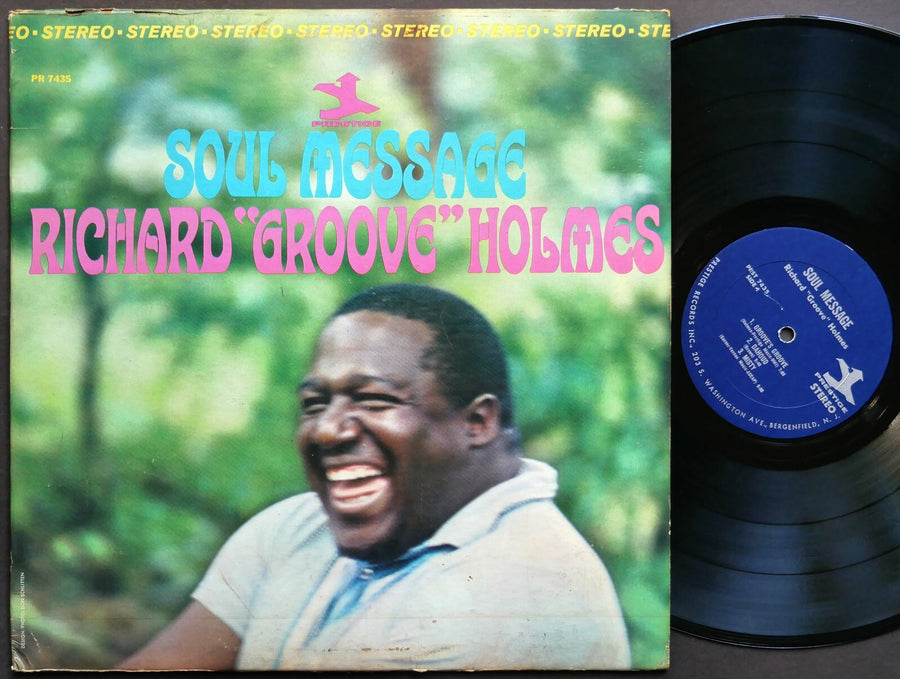 RICHARD GROOVE HOLMES Soul Message LP PRESTIGE PRST 7435 US 1965 RVG Jazz Funk