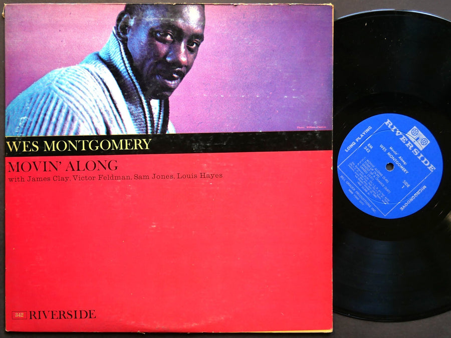 WES MONTGOMERY Movin' Along LP RIVERSIDE RECORDS RM 342 DG MONO Sam Jones