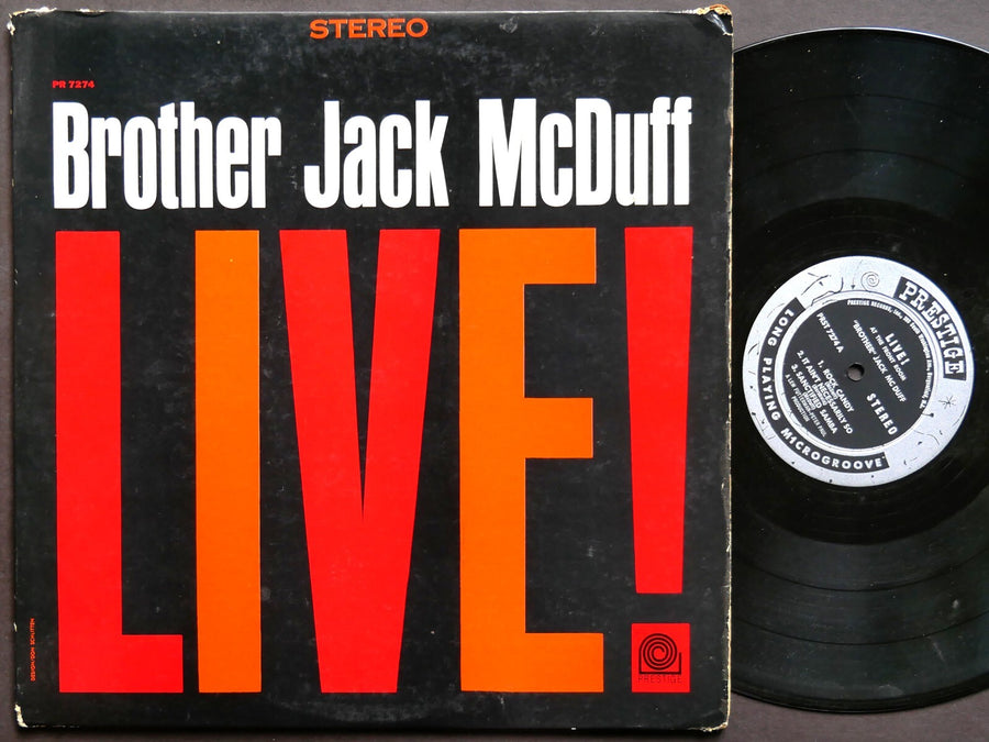 BROTHER JACK MCDUFF Live! LP PRESTIGE PRST 7274 US 1963 JAZZ DG ST George Benson