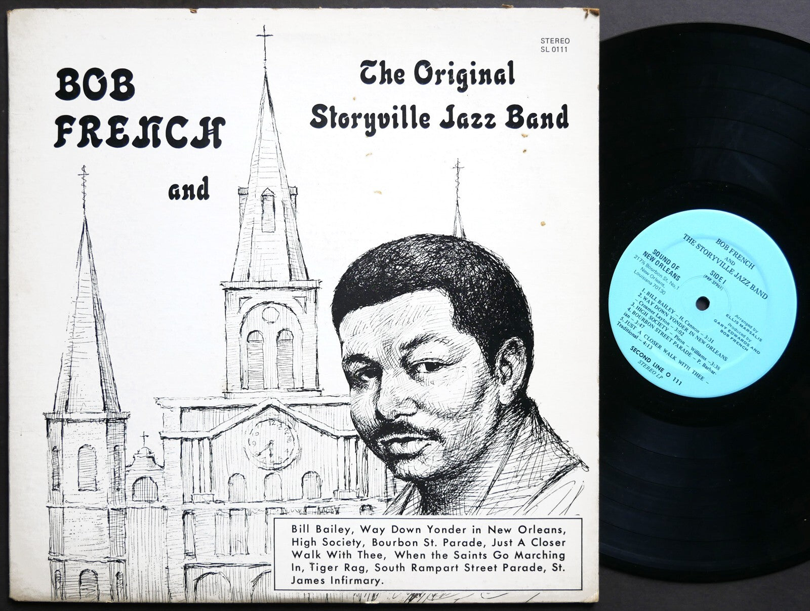 BOB FRENCH And The Original Storyville Jazz Band LP SECOND LINE SL 0111 Jazz