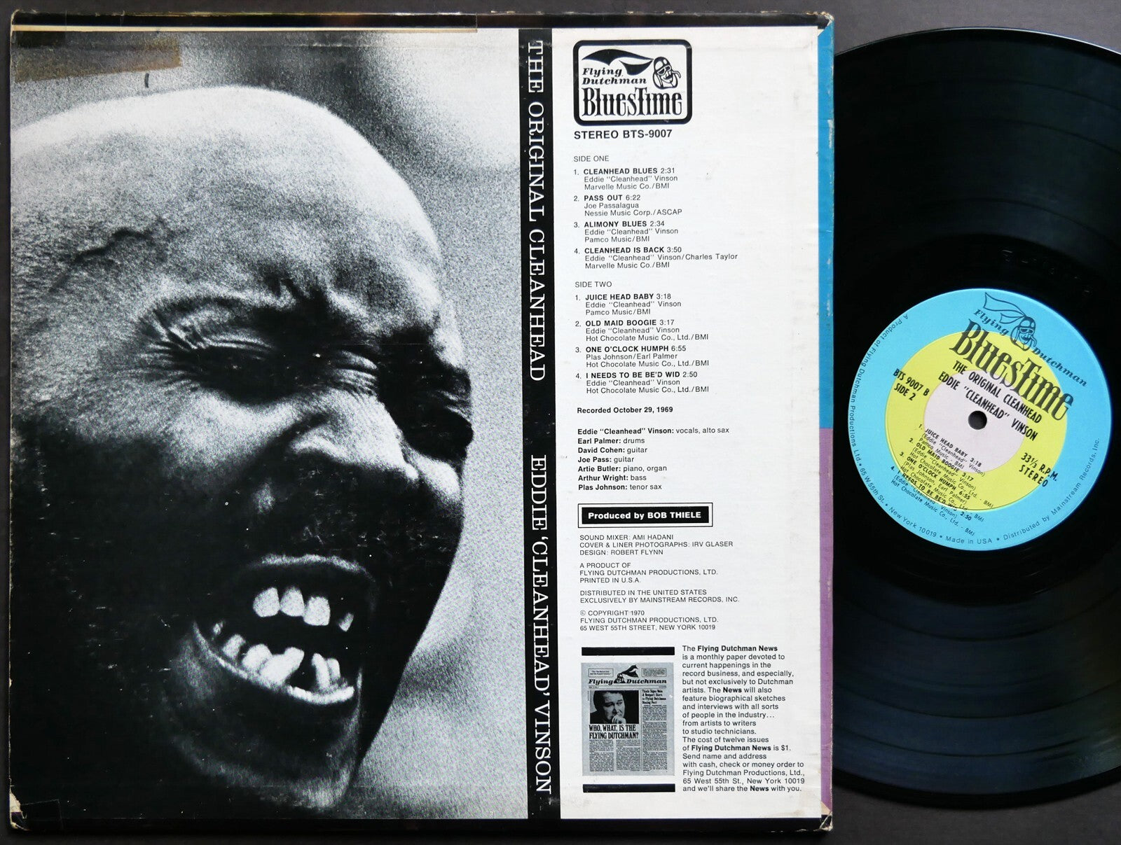 EDDIE CLEANHEAD VINSON The Original Cleanhead LP BLUESTIME BT-9007 US 1970 Blues