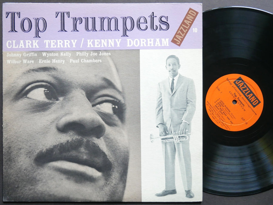 KENNY DORHAM / CLARK TERRY Top Trumpets LP JAZZLAND JLP 10 MONO Johnny Griffin