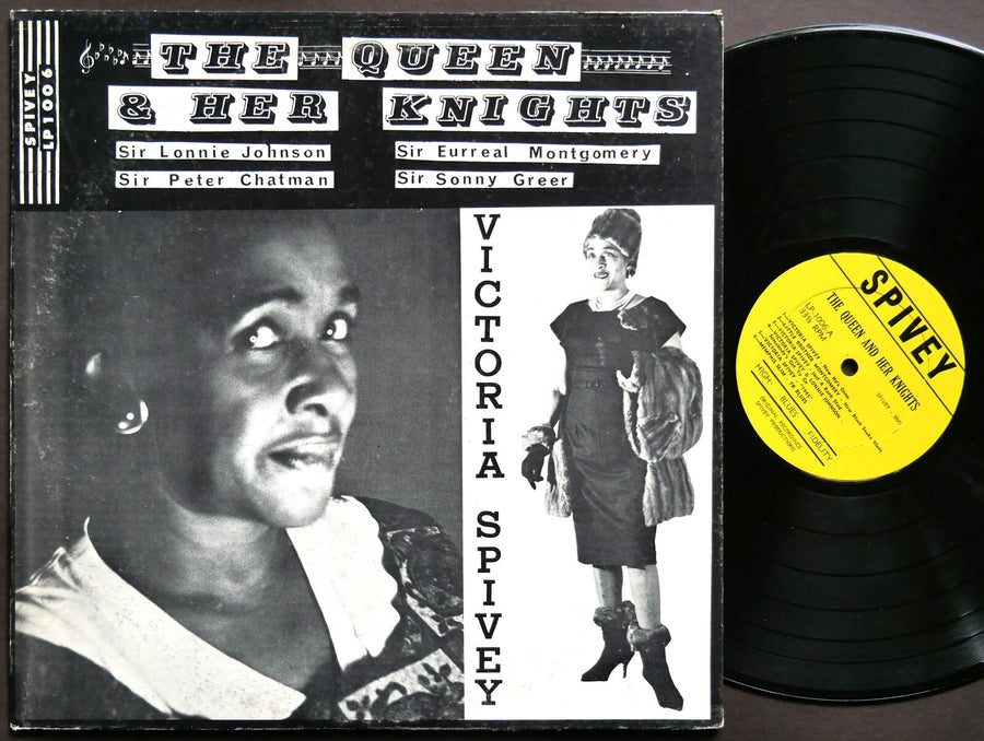VICTORIA SPIVEY LONNIE JOHNSON The Queen And Her Knights LP SPIVEY LP-1006 Blues