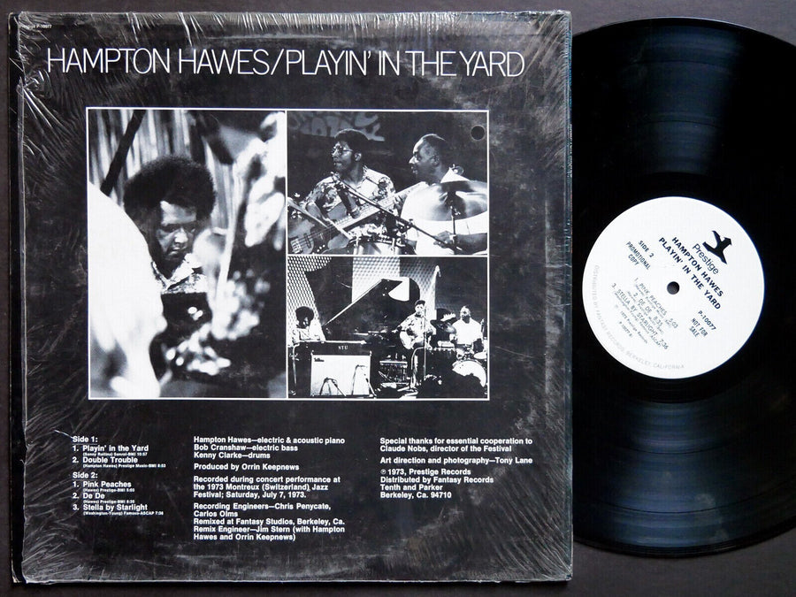 HAMPTON HAWES Playin' In The Yard LP PRESTIGE P-10077 US 1973 PROMO Kenny Clarke