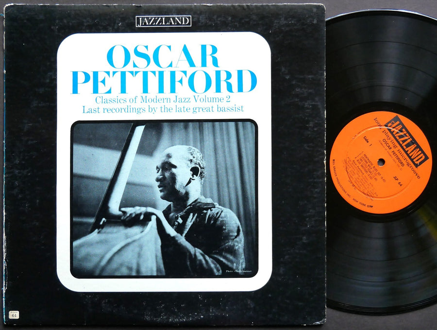 OSCAR PETTIFORD Last Recordings By The Late Great Bassist LP JAZZLAND JLP64 MONO