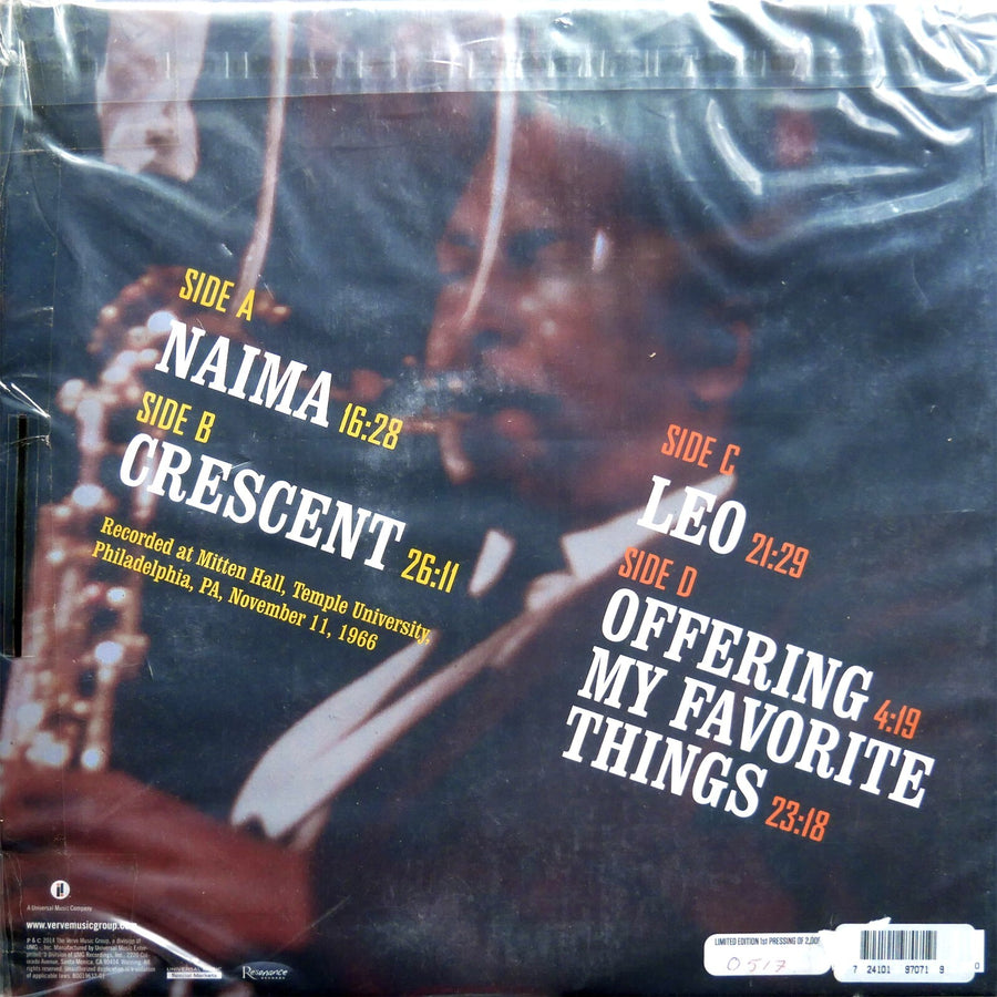 JOHN COLTRANE Offering Live At Temple University 2 x LP IMPULSE! US 2014 LIMITED