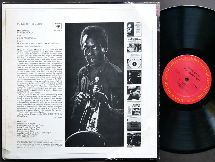 MILES DAVIS In A Silent Way LP COLUMBIA PC 9875 Wayne Shorter Herbie Hancock
