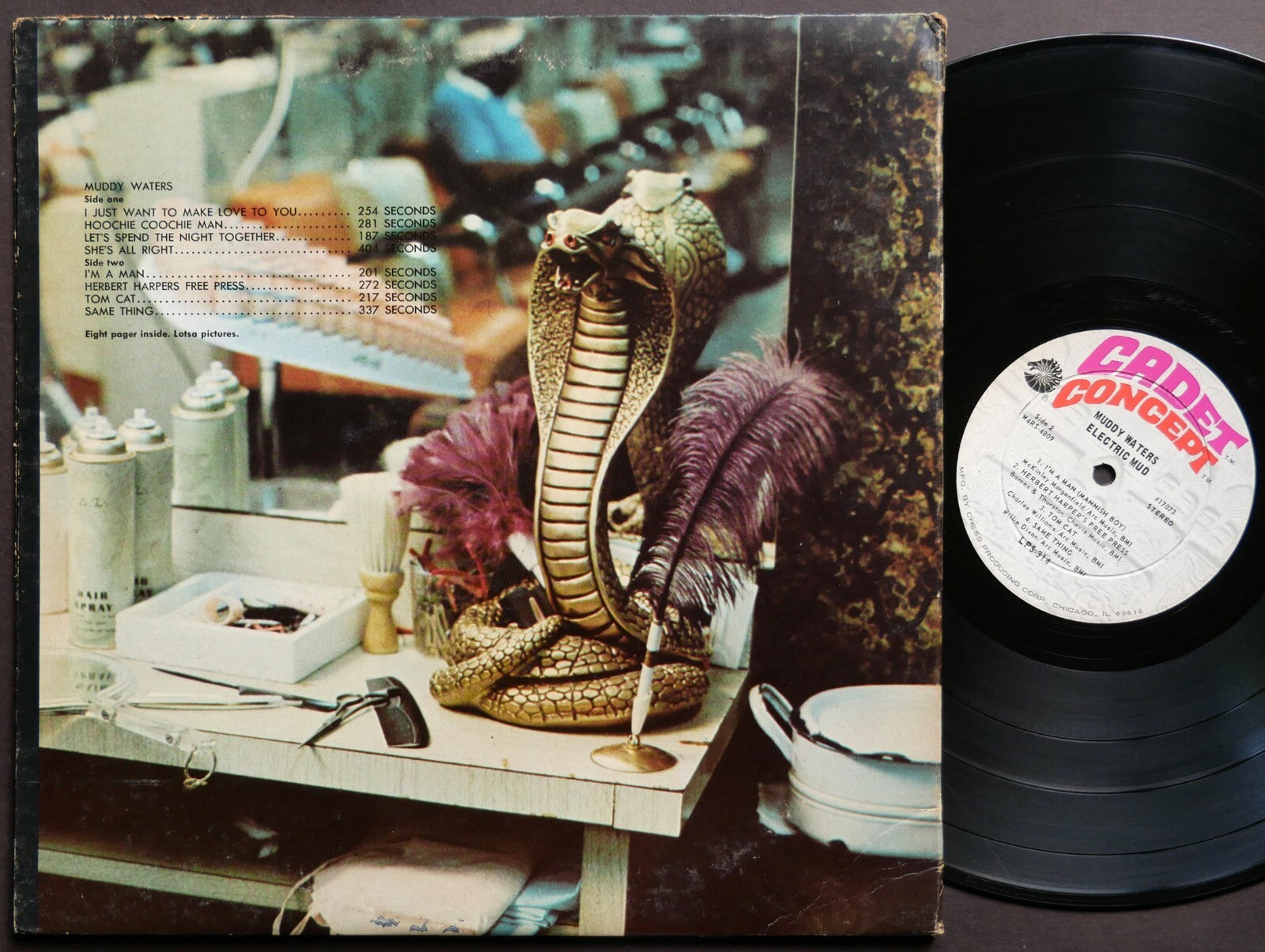 MUDDY WATERS Electric Mud LP CADET CONCEPT LPS 314 US 1968 DG ST BLUES