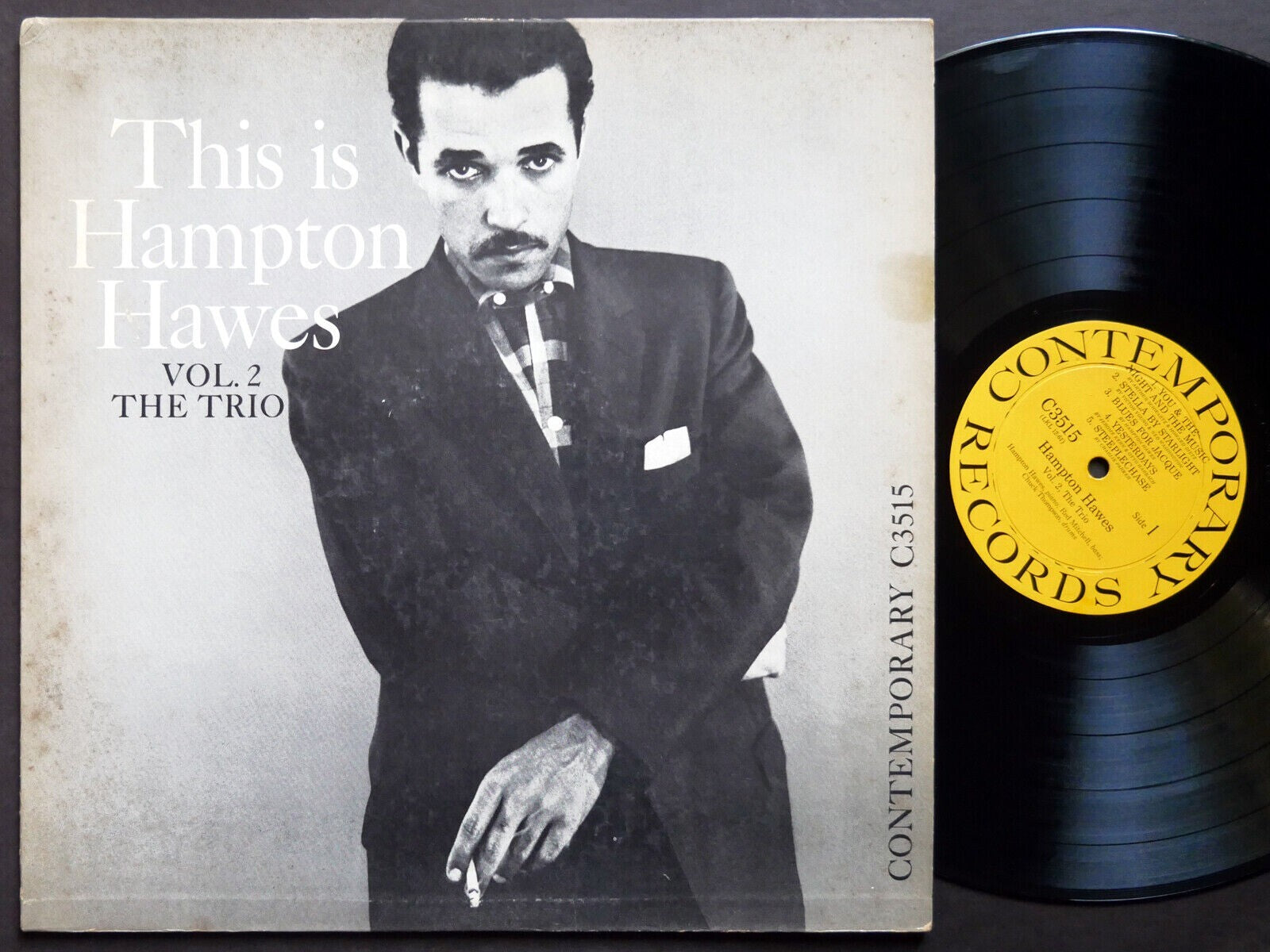 HAMPTON HAWES This Is Vol. 2 The Trio LP CONTEMPORARY C 3515 US 1956 DG MONO
