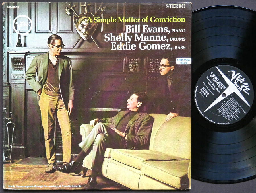BILL EVANS SHELLY MANNE A Simple Matter Of Conviction LP VERVE V6-8675 JAZZ RVG