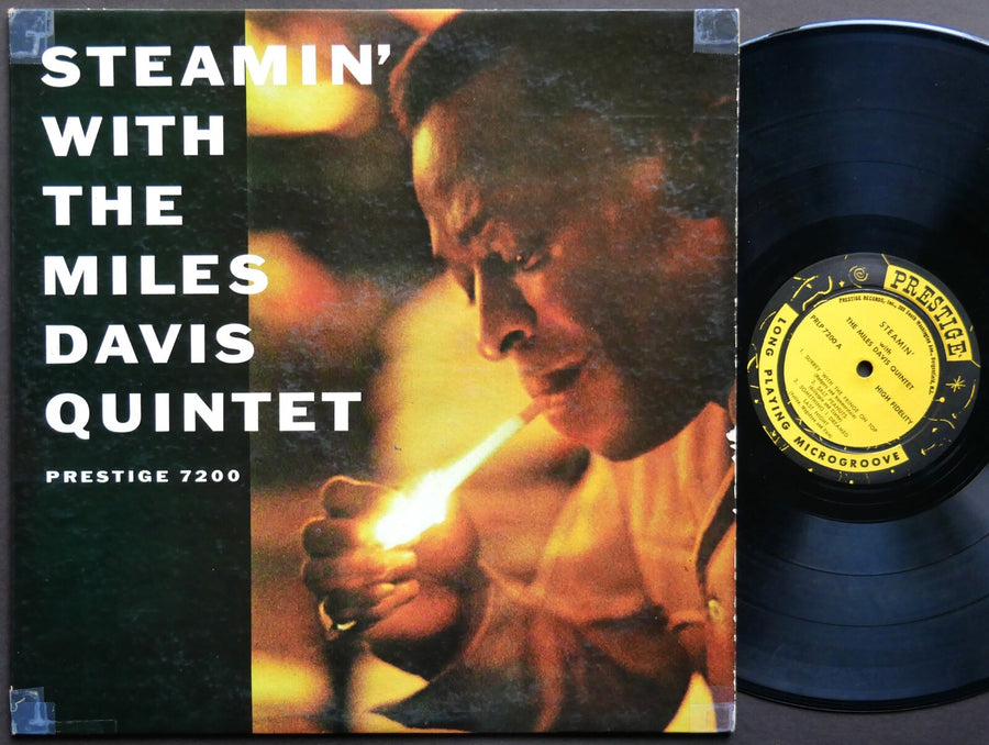 MILES DAVIS Steamin' LP PRESTIGE PRLP 7200 NJ DG MONO John Coltrane Red Garland