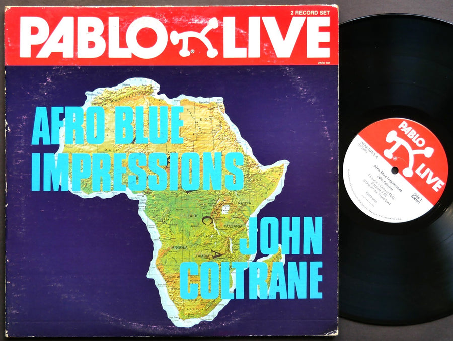 JOHN COLTRANE Afro Blue Impressions 2 x LP PABLO LIVE 2620 101 JAZZ McCoy Tyner