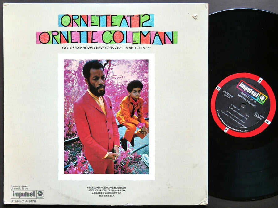 ORNETTE COLEMAN Ornette At 12 LP IMPULSE! AS-9178 US 1969 JAZZ Charlie Haden VG+