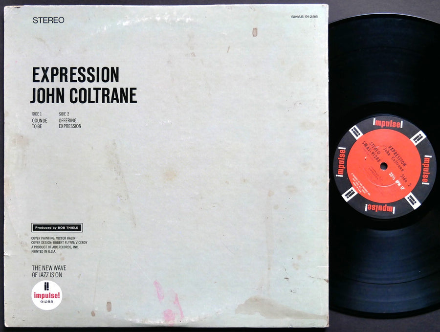 JOHN COLTRANE Expression LP IMPULSE SMAS 91288 Alice Pharoah Sanders Rashied Ali