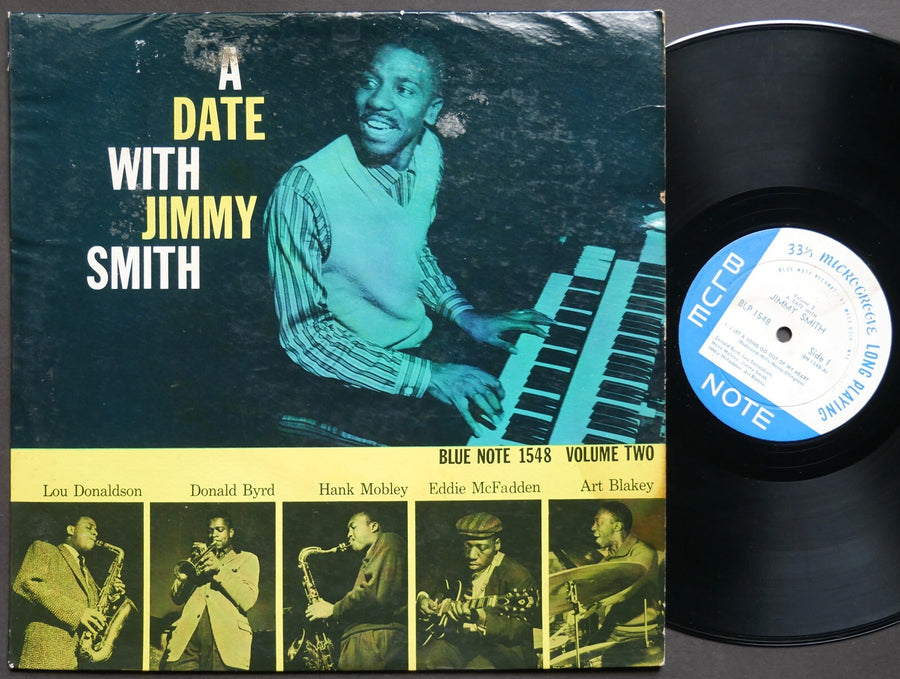 JIMMY SMITH A Date With Vo 2 BLUE NOTE 1548 Hank Mobley Art Blakey Donald Byrd