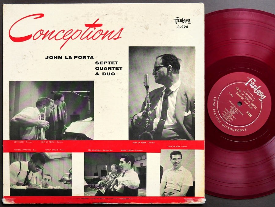 JOHN LA PORTA Conceptions LP FANTASY 3-228 US 1956 DG MONO RED WAX Lou Mucci