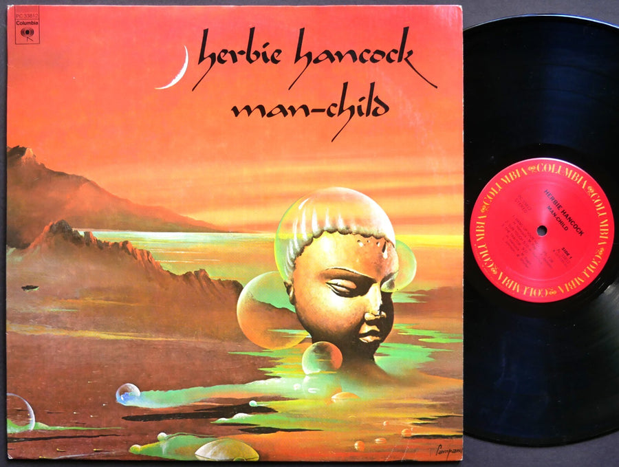 HERBIE HANCOCK Man-Child LP COLUMBIA PC 33812 Wayne Shorter Bennie Maupin CLEAN