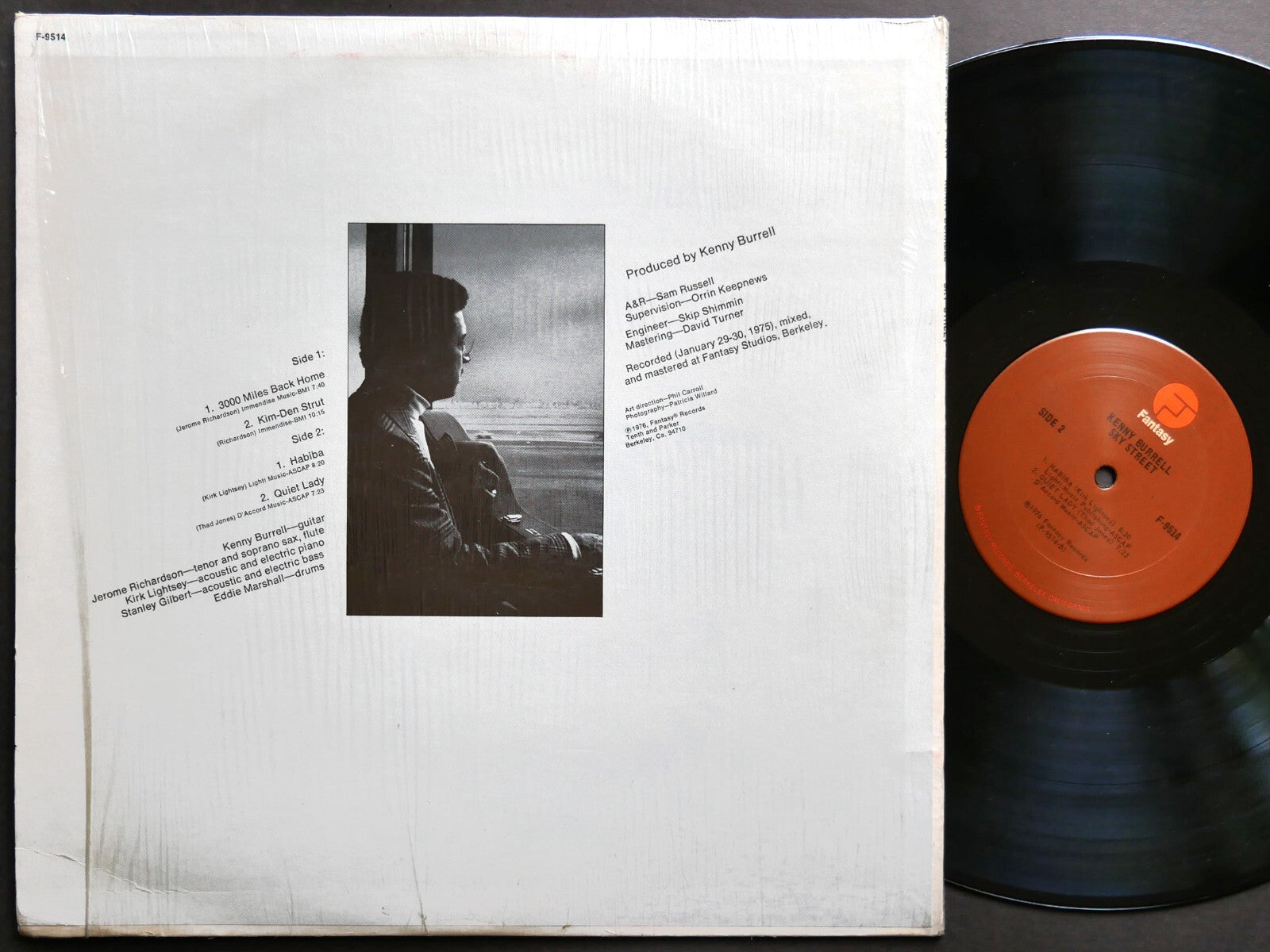 KENNY BURRELL Sky Street LP FANTASY F-9514 US 1976 JAZZ Jerome Richardson