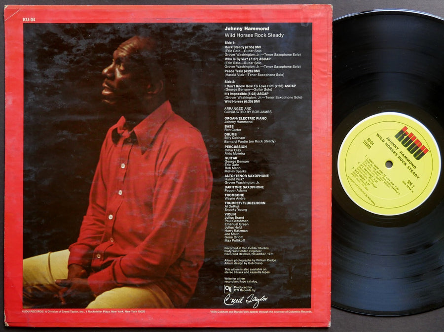 JOHNNY HAMMOND Wild Horses Rock Steady LP KUDU KU 04 US 1972 RVG Melvin Sparks