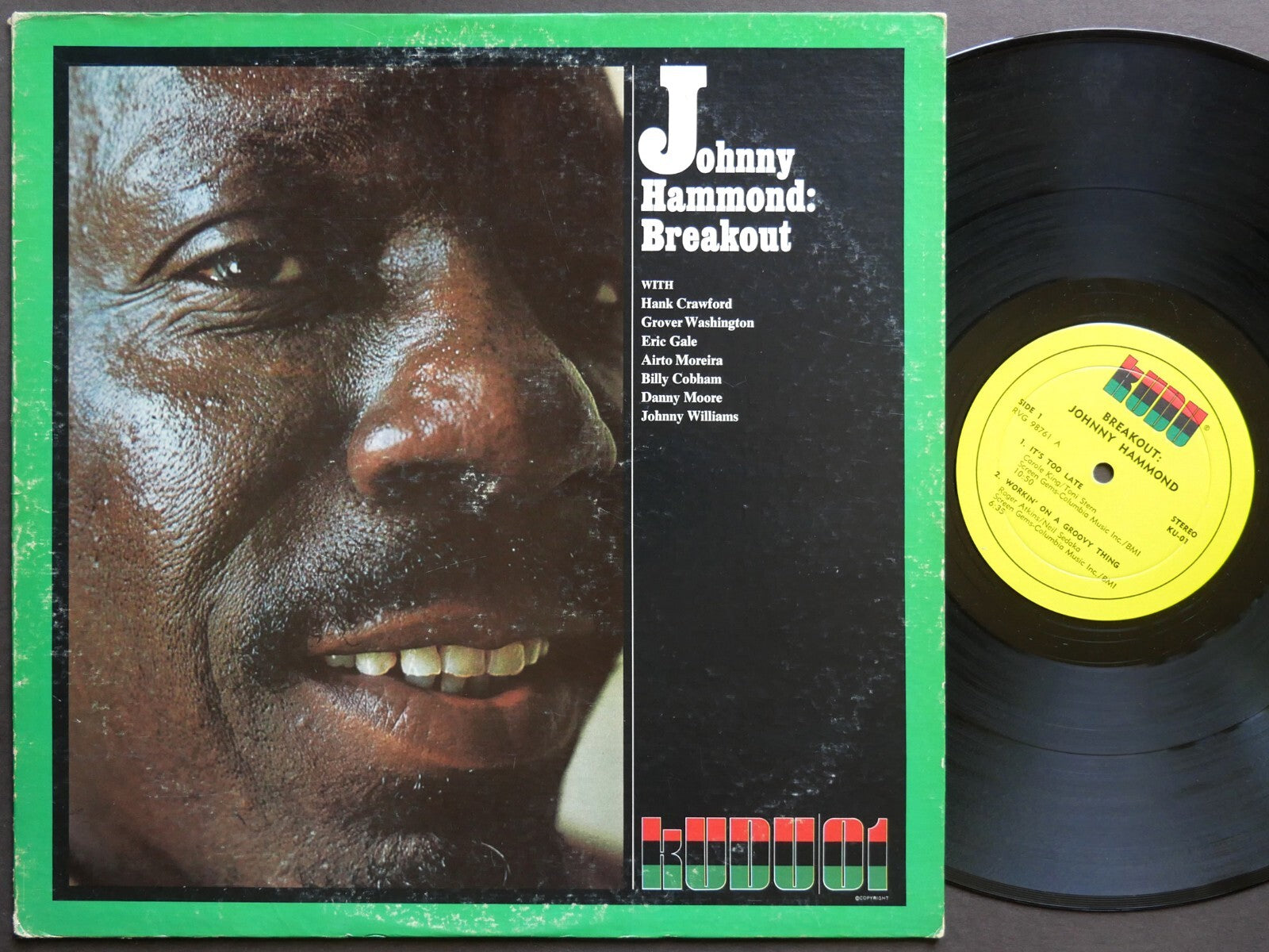 JOHNNY HAMMOND Breakout LP KUDU KU-01 US 1971 RVG Billy Cobham Danny Moore