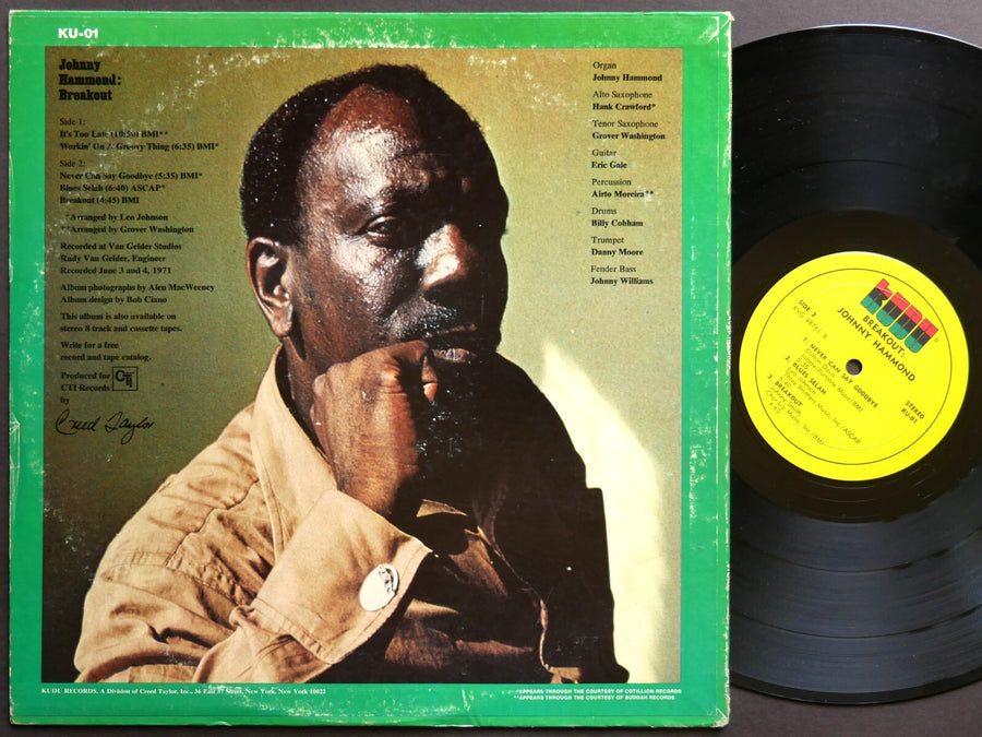 JOHNNY HAMMOND Breakout LP KUDU KU-01 US 1971 RVG Billy Cobham Danny Moore