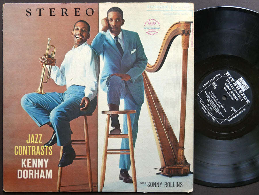 KENNY DORHAM Jazz Contrasts LP RIVERSIDE RLP 1105 Sonny Rollins Oscar Pettiford