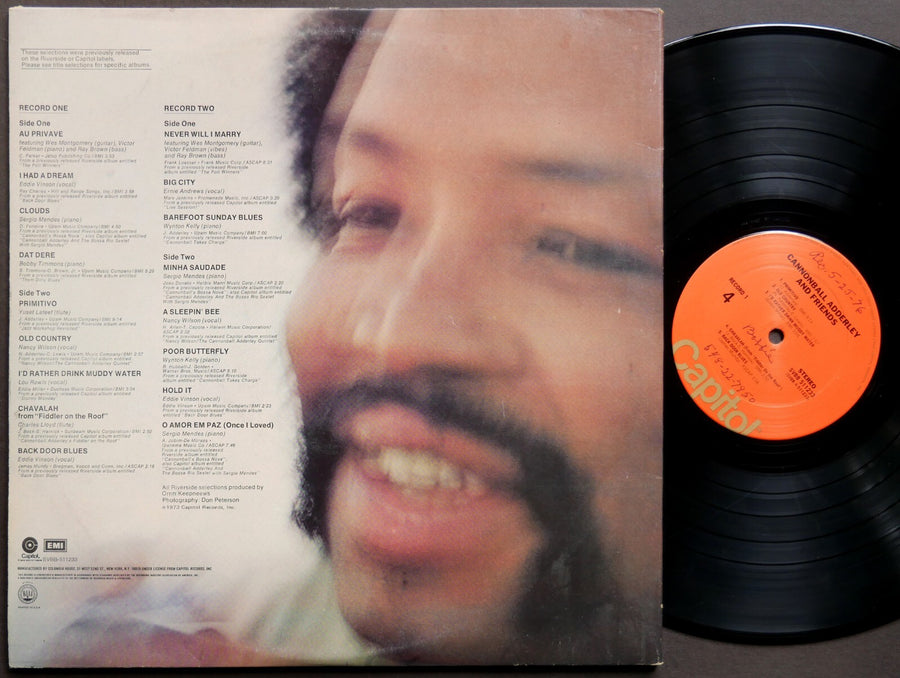 CANNONBALL ADDERLEY And Friends 2 x LP CAPITOL RECORDS SVBB-511233 US 1973 JAZZ