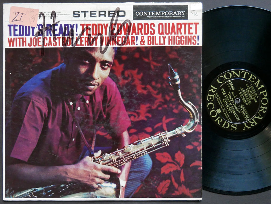 TEDDY EDWARDS Quartet Teddy's Ready! LP CONTEMPORARY S 7583 DG ST LeRoy Vinnegar