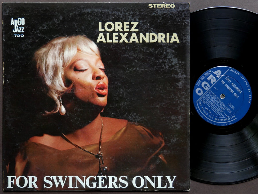 LOREZ ALEXANDRIA For Swingers Only LP ARGO LPS-720 US 1963 DG JAZZ John Young
