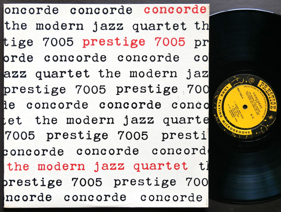 THE MODERN JAZZ QUARTET Concorde LP PRESTIGE PRLP 7005 NJ RVG DG MONO