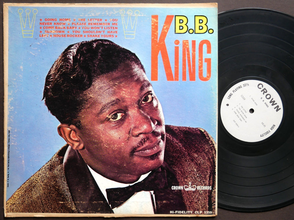 B. B. KING Self Titled LP CROWN RECORDS CLP 5359 US 1963 MONO Blues