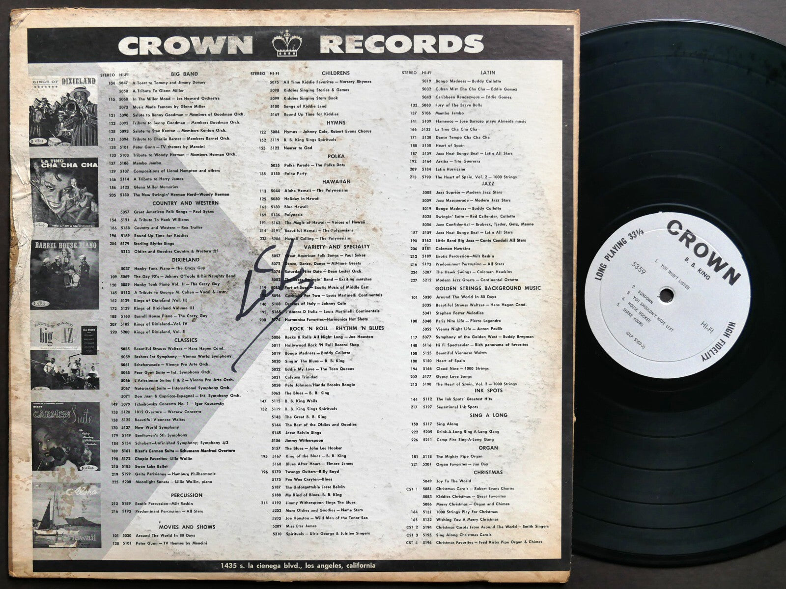 B. B. KING Self Titled LP CROWN RECORDS CLP 5359 US 1963 MONO Blues