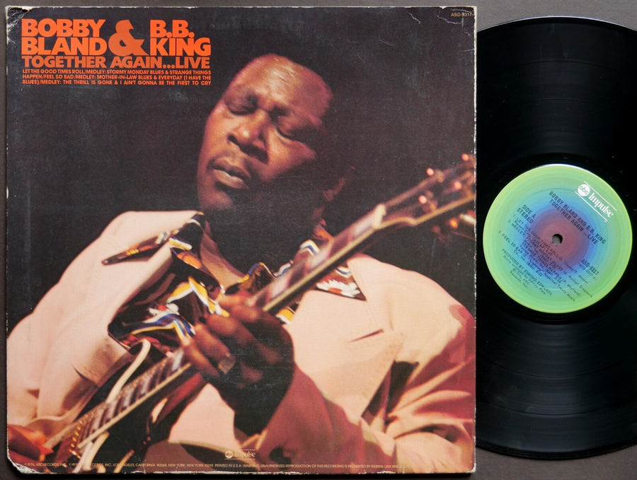 BOBBY BLAND & B.B. KING Together Again...Live LP ABC IMPULSE! ASD-9317 US 1976