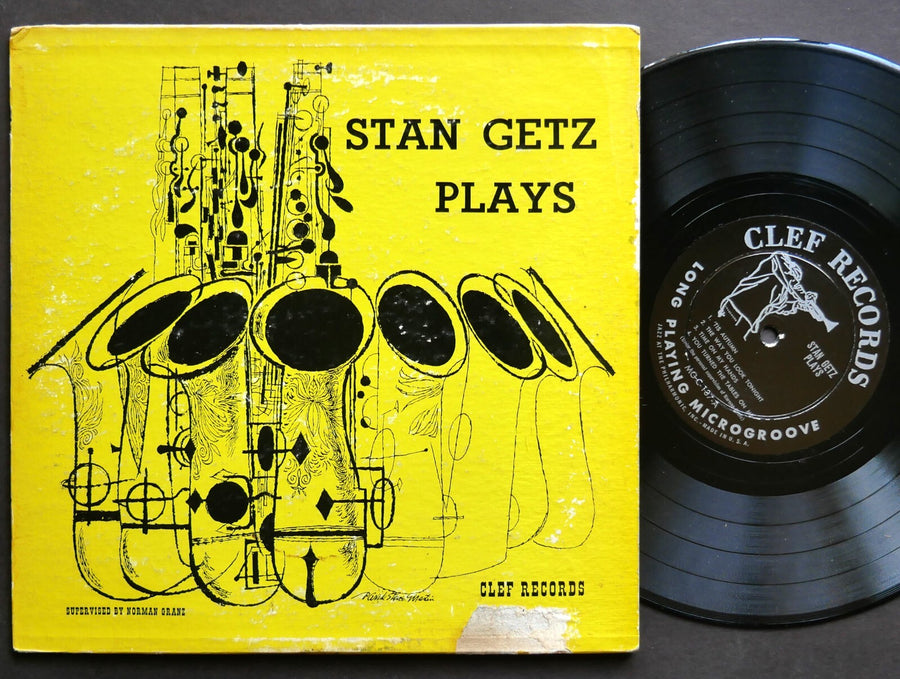 STAN GETZ Plays 10" LP CLEF RECORDS MGC-137 US 1953 DG MONO JAZZ Duke Jordan