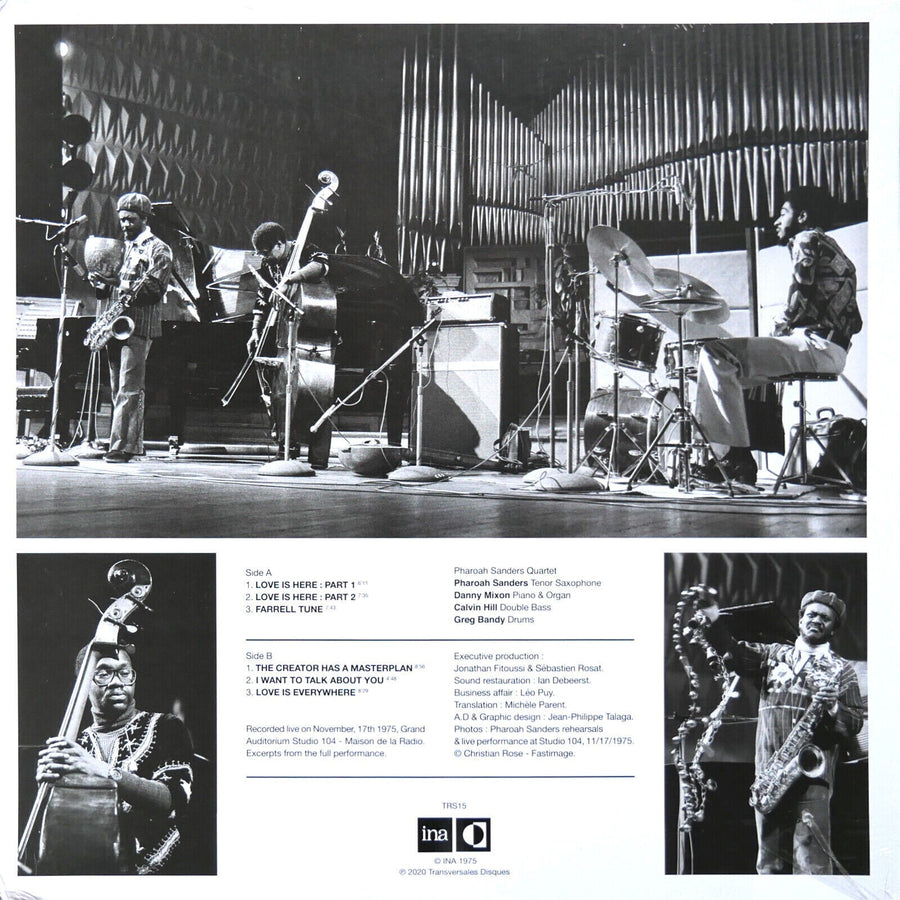 PHAROAH SANDERS Live In Paris 1975 LP TRANSVERSALES DISQUES TRS15 FRANCE 2020
