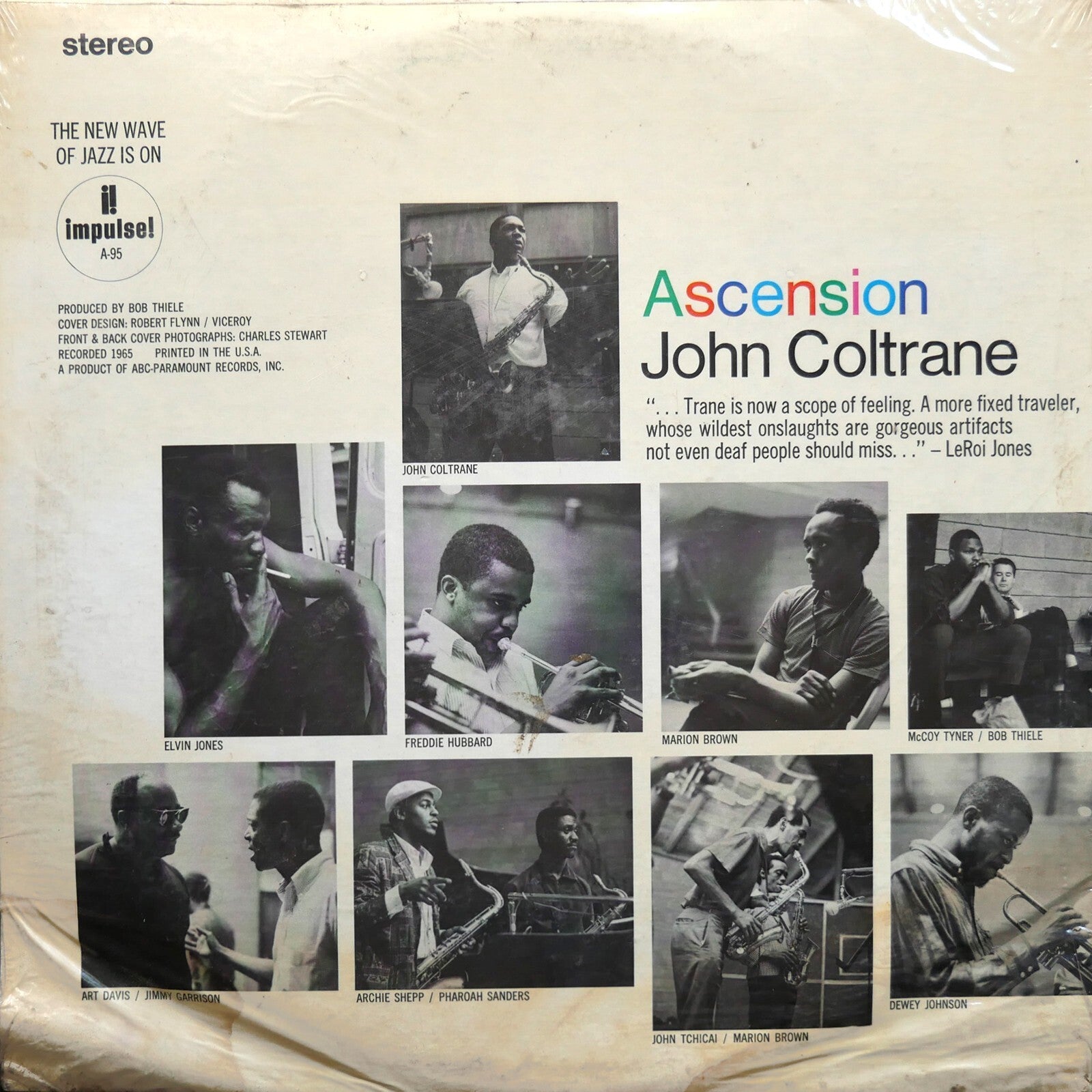 JOHN COLTRANE Ascension LP IMPULSE! AS-95 SEALED Freddie Hubbard Pharoah Sanders