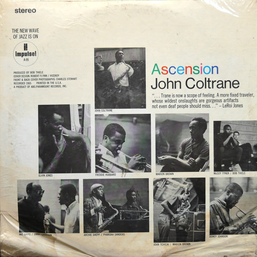 JOHN COLTRANE Ascension LP IMPULSE! AS-95 SEALED Freddie Hubbard Pharoah Sanders