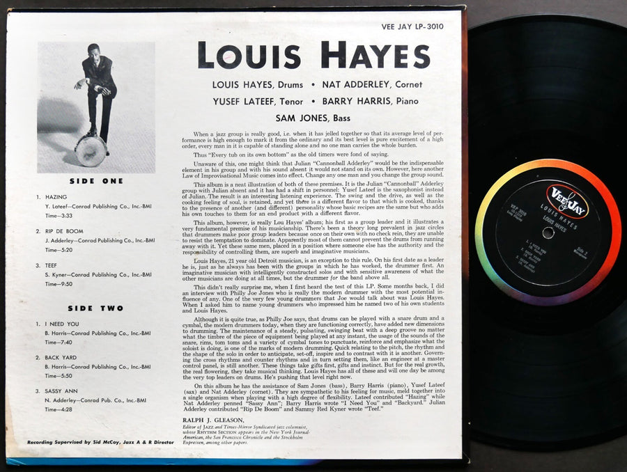 LOUIS HAYES LP VEE JAY VJLP 3010 US 1960 DG MONO JAZZ Yusef Lateef Barry Harris