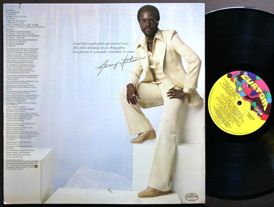 LEROY HUTSON Closer To The Source LP CURTOM CUK 5018 US 1978 Soul Funk