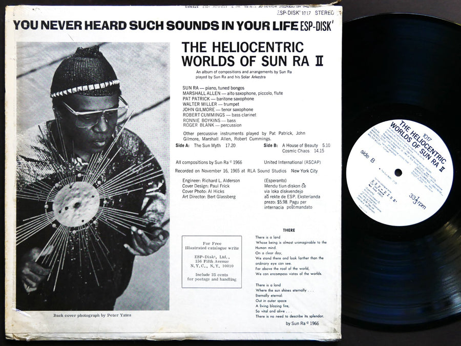 SUN RA The Heliocentric Worlds Of Vol.2 LP ESP-DISK' 1017 US 1968 John Gilmore