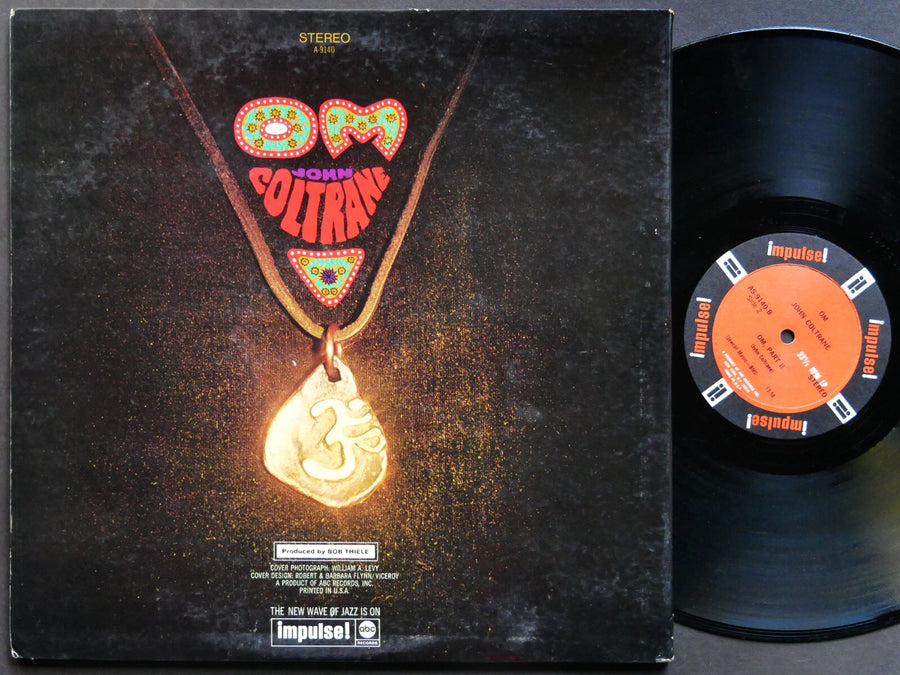 JOHN COLTRANE Om LP IMPULSE! AS-9140 Pharoah Sanders McCoy Tyner Elvin Jones