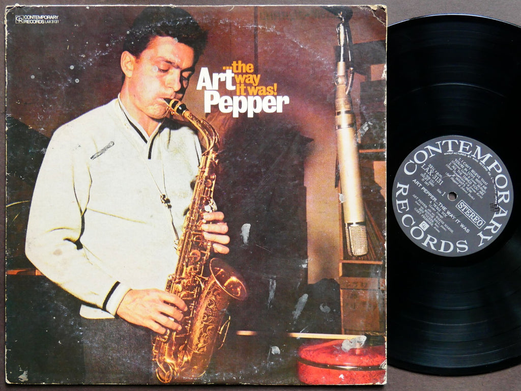 ART PEPPER ...The Way It Was! LP CONTEMPORARY LAX 3131 JAPAN 1977 AUTOGRAPHED