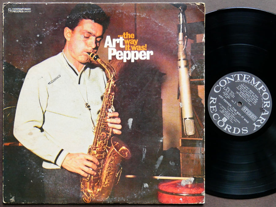 ART PEPPER ...The Way It Was! LP CONTEMPORARY LAX 3131 JAPAN 1977 AUTOGRAPHED