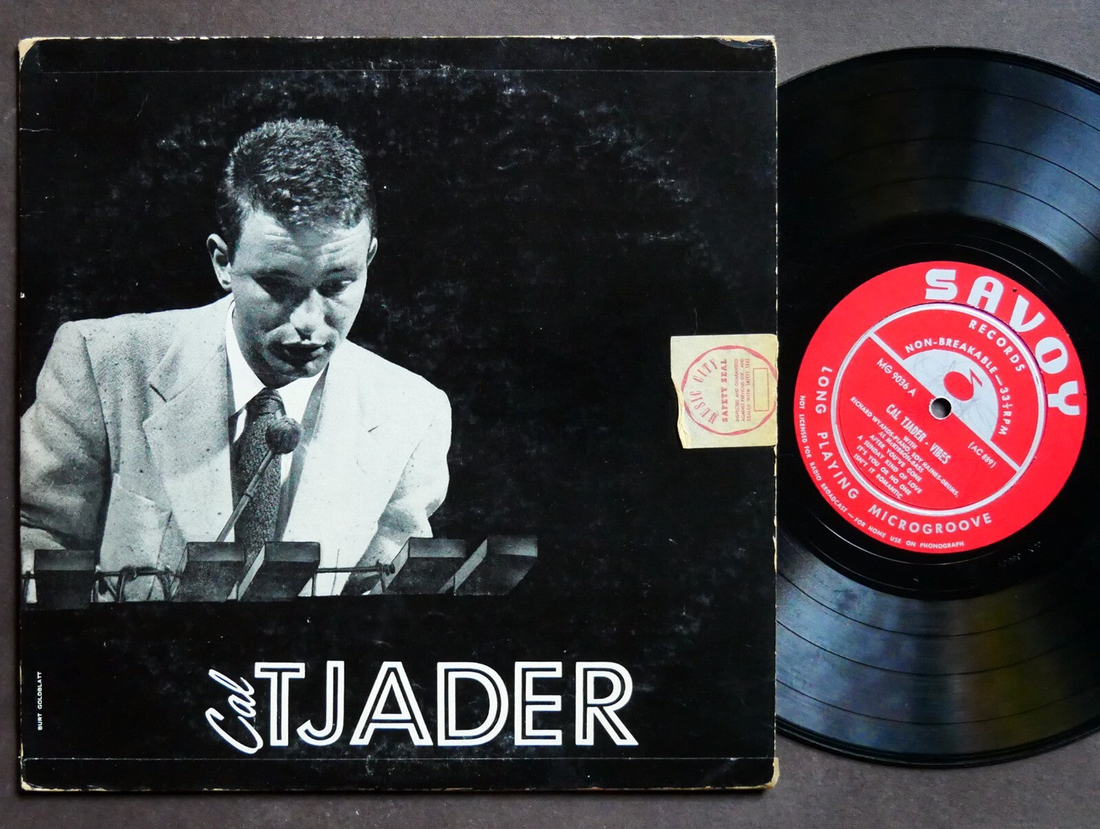 CAL TJADER Vibist 10" LP SAVOY MG 9036 US 1954 DG MONO Kenny Clarke Roy Haynes
