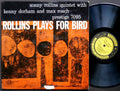 SONNY ROLLINS KENNY DORHAM MAX ROACH Plays For Bird LP PRESTIGE 7095 RVG DG MONO