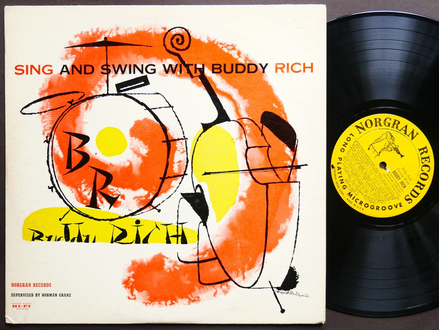 BUDDY RICH Sing And Swing With LP NORGRAN RECORDS MG N-1031 US 1955 DG MONO VG+