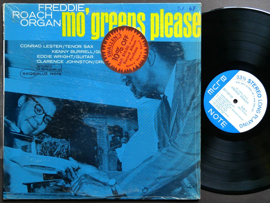 FREDDIE ROACH Mo' Greens Please LP BLUE NOTE BST 84128 NY RVG Kenny Burrell